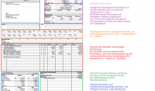 baulohnabrechnung beispiel mit erklärung der abkürzungen als bild